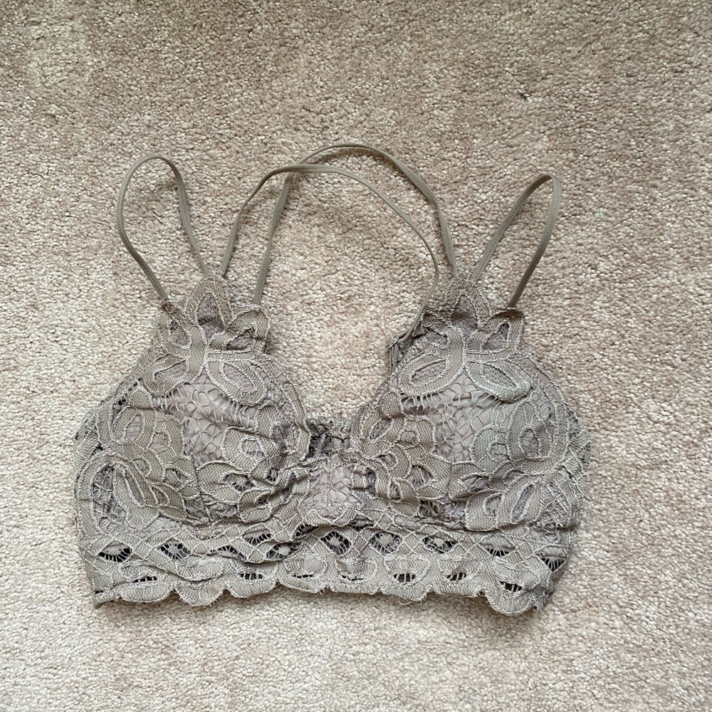 Free People Taupe Bralette